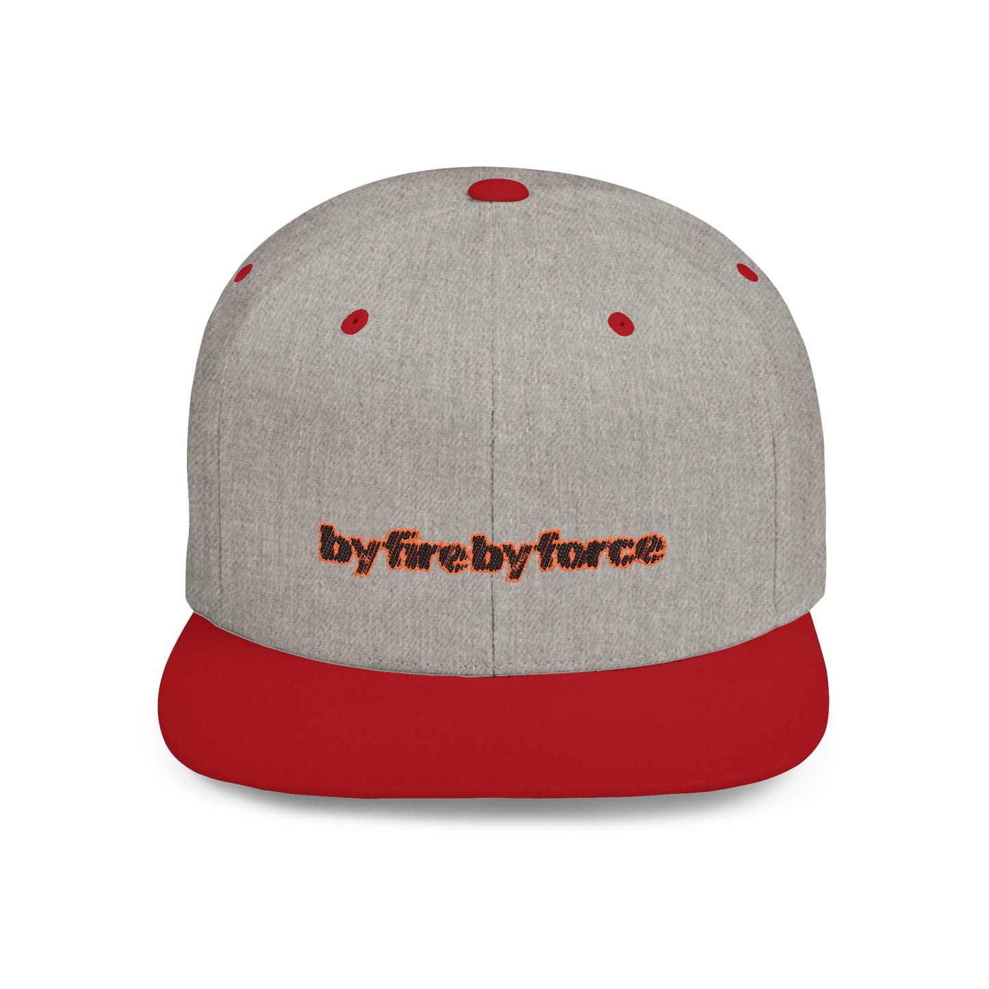 Flat Bill Snapback By Fire By Force Logo Hat for Everyday Hustle