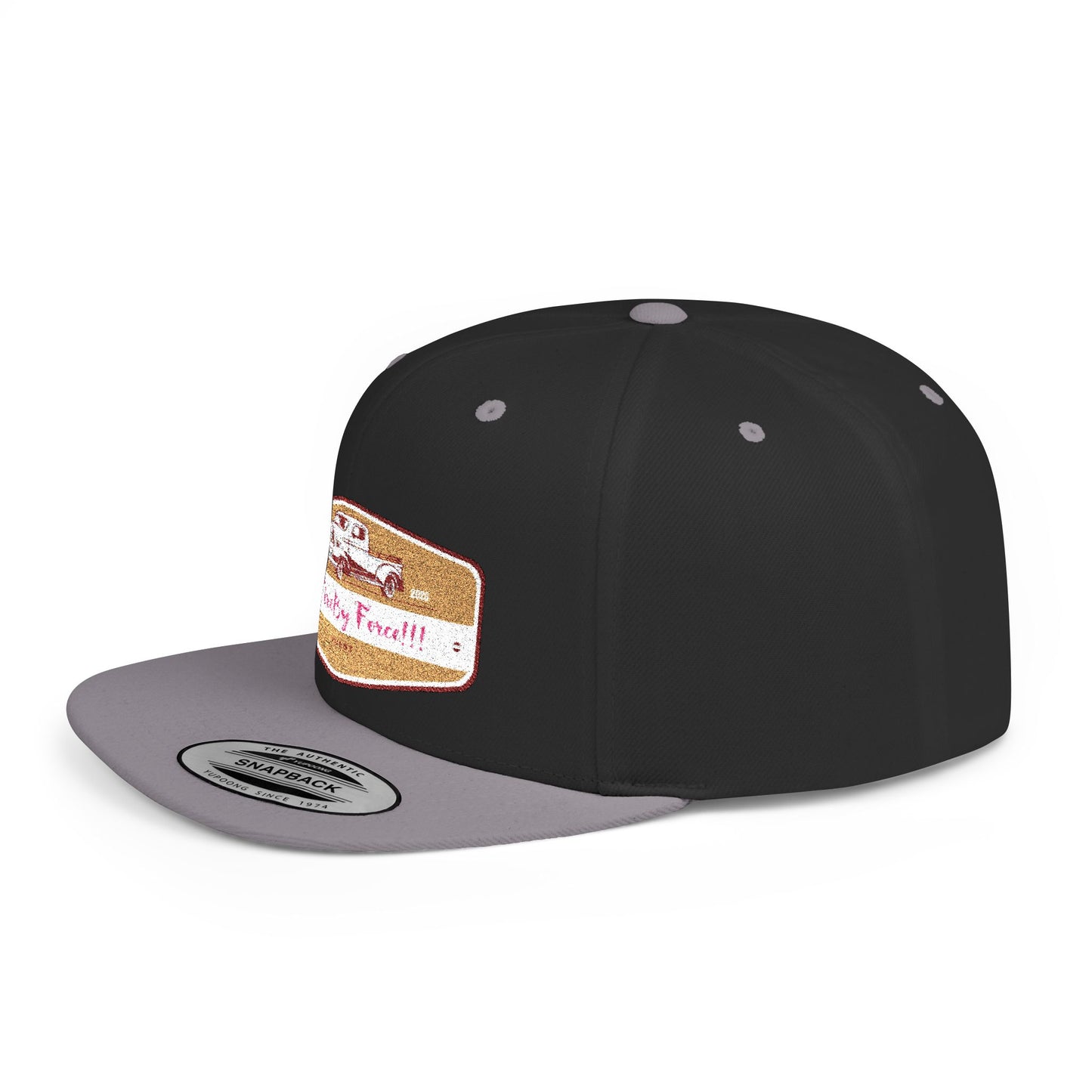 Flat Bill Snapback By Fire By Force Logo Hat for Everyday Hustle