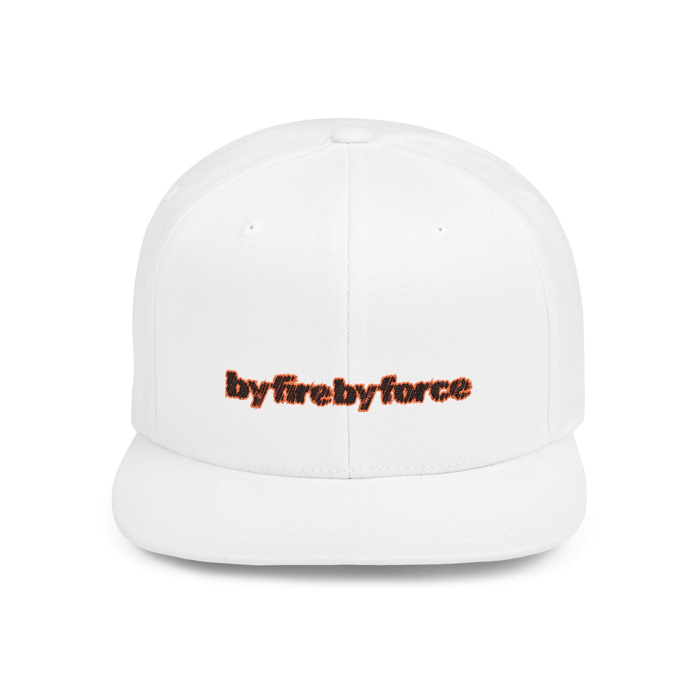 Flat Bill Snapback By Fire By Force Logo Hat for Everyday Hustle