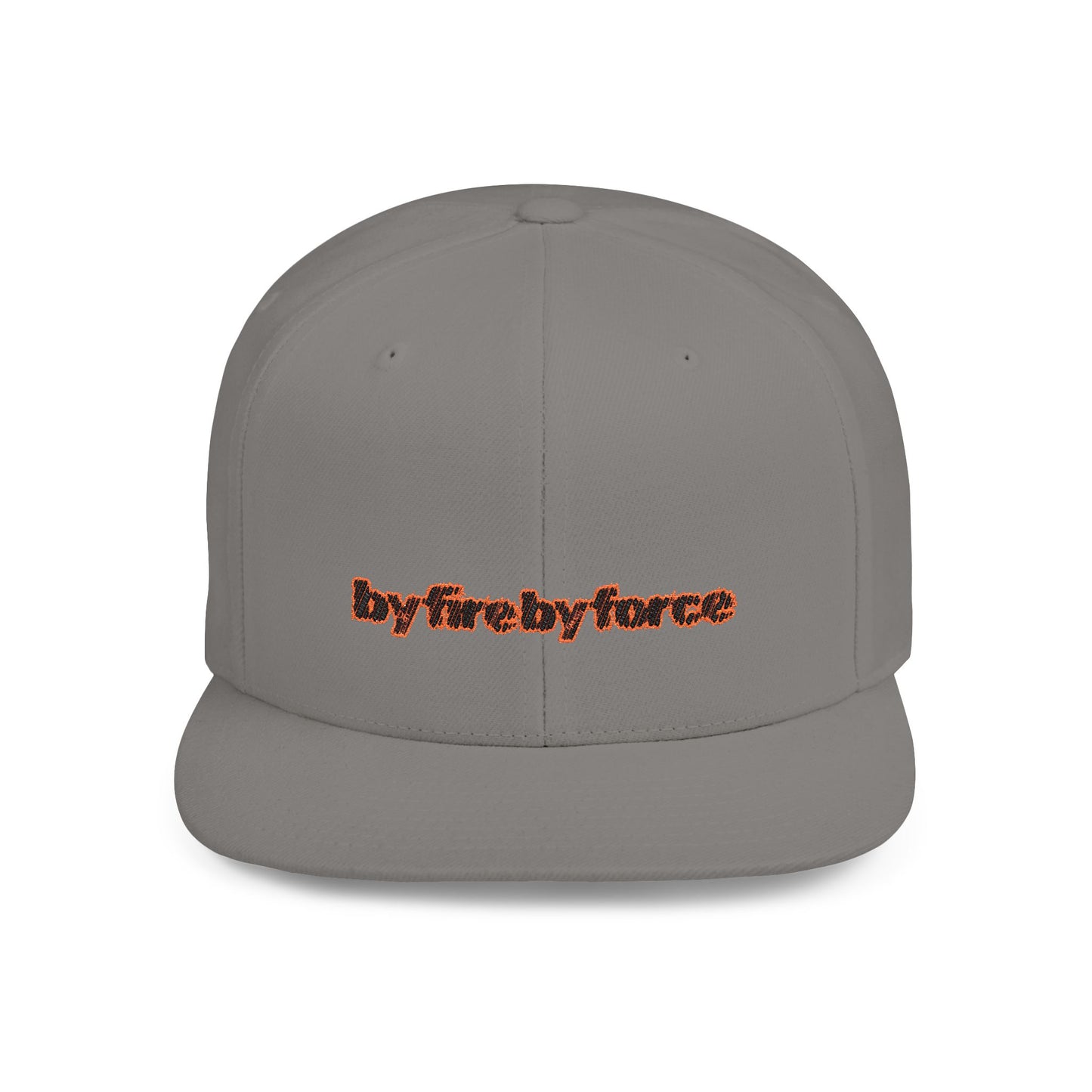 Flat Bill Snapback By Fire By Force Logo Hat for Everyday Hustle
