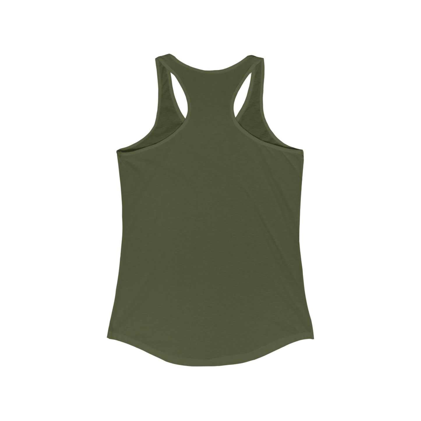 Women's Racerback Tank, Workout Top, by fire by force — Defining the hustle