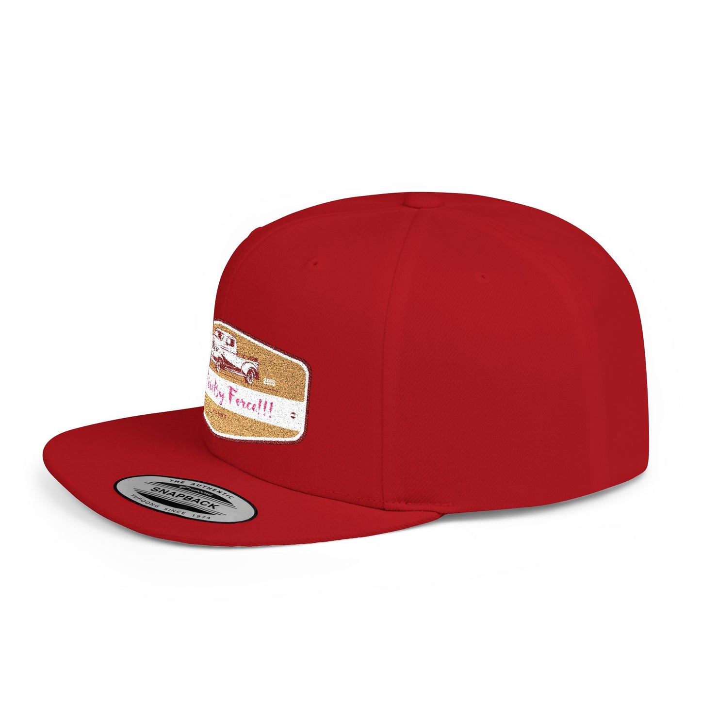 Flat Bill Snapback By Fire By Force Logo Hat for Everyday Hustle