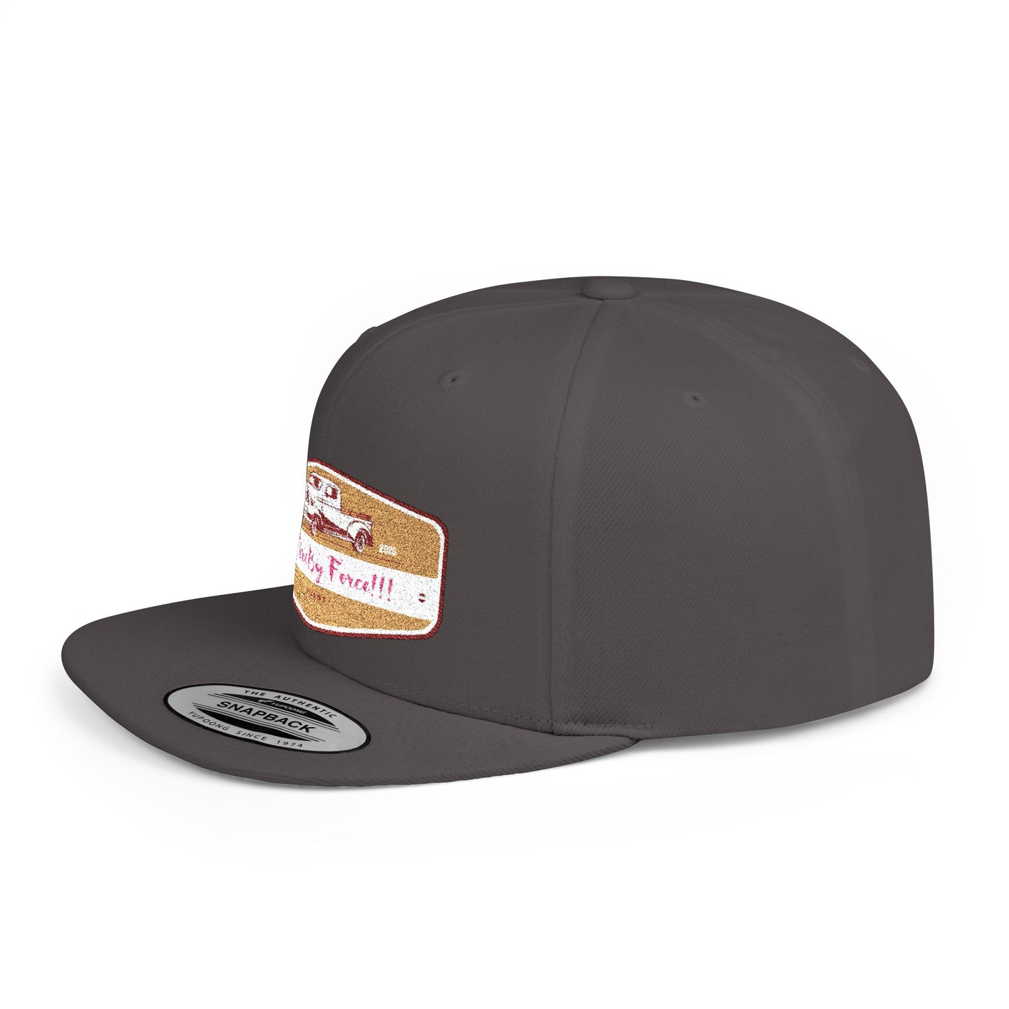 Flat Bill Snapback By Fire By Force Logo Hat for Everyday Hustle
