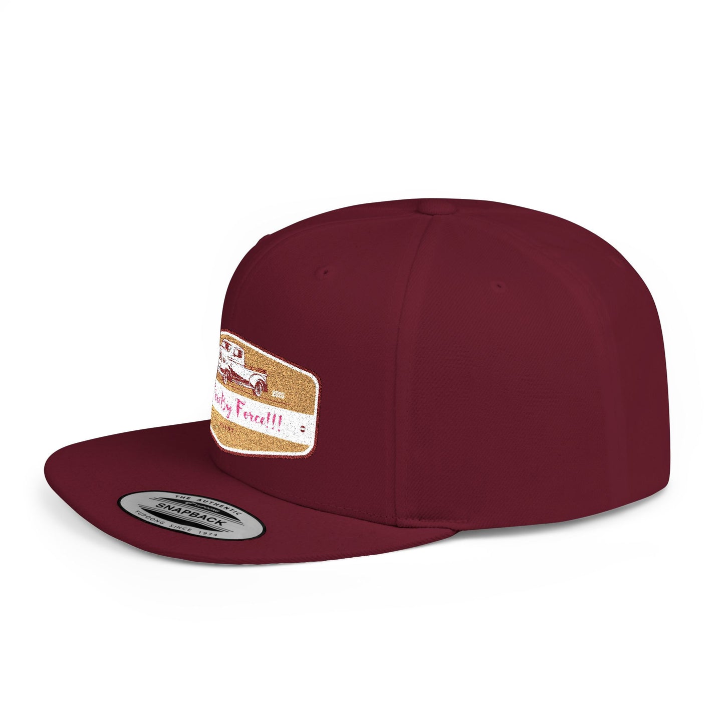 Flat Bill Snapback By Fire By Force Logo Hat for Everyday Hustle