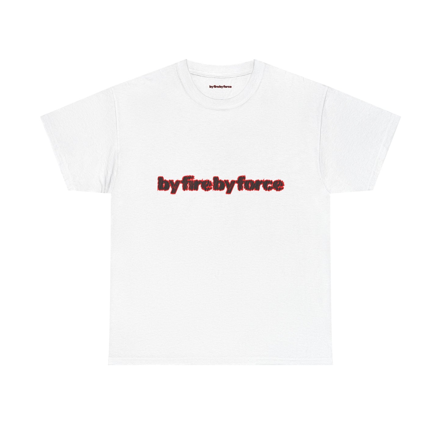 Unisex Heavy Cotton Tee By Fire By Force The Tee That Defines Hustle - 1 logo