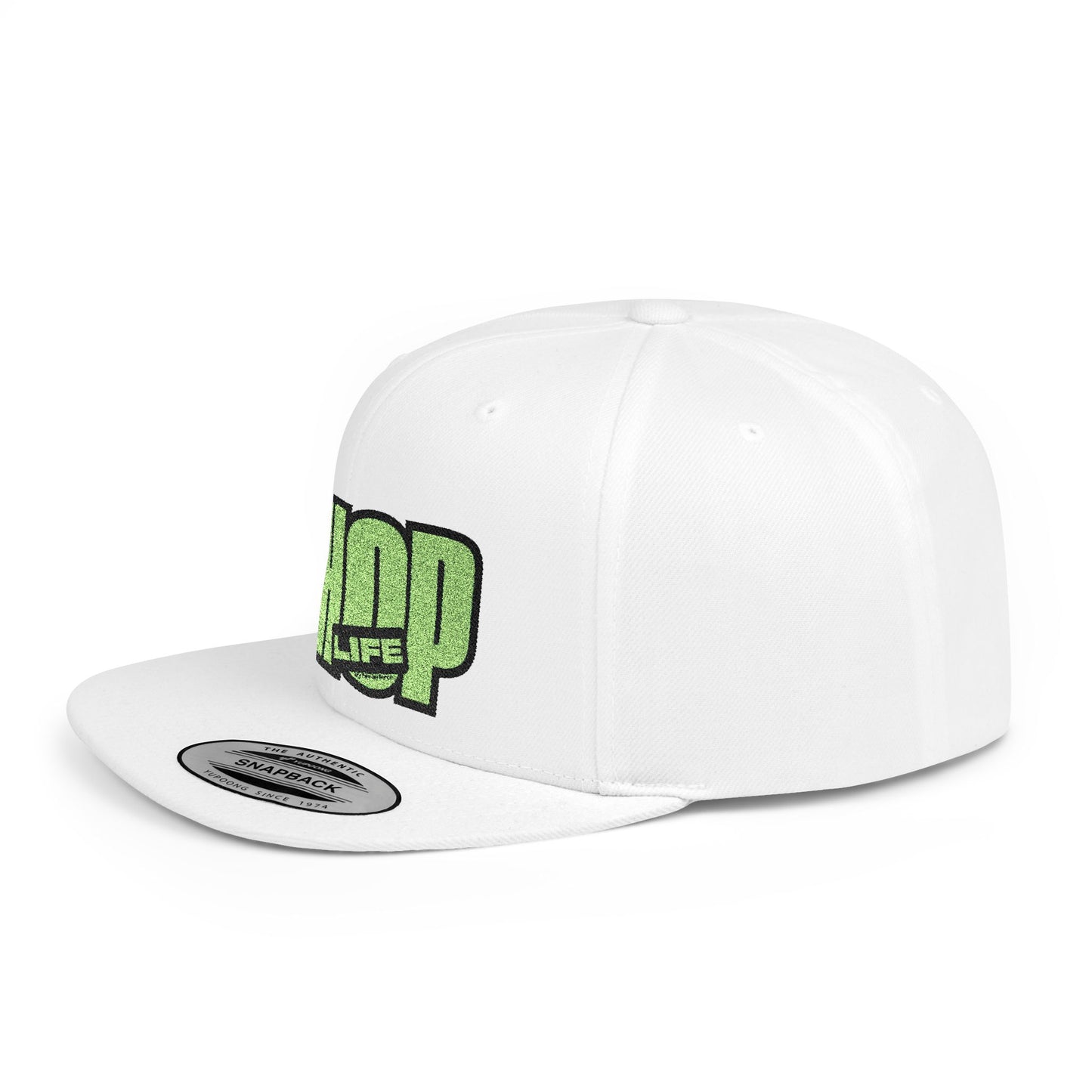 Flat Bill Snapback CHOP LIFE (Green Logo) Wear the Vibes Speak the Culture