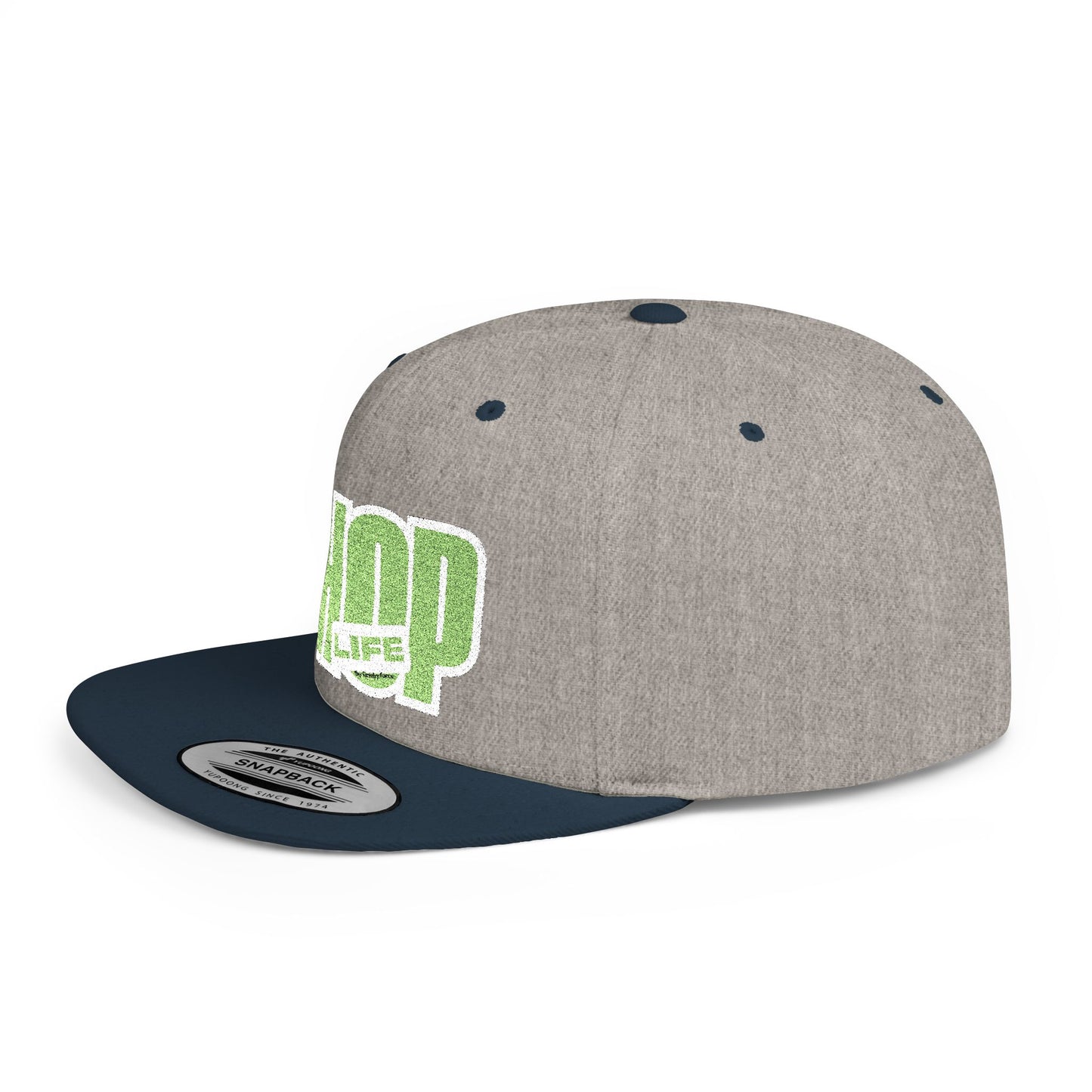 Flat Bill Snapback CHOP LIFE (White Logo) Wear the Vibes Speak the Culture