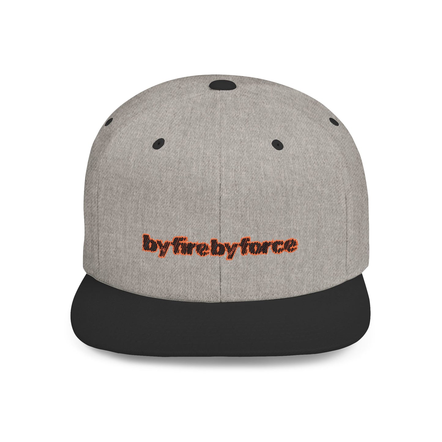 Flat Bill Snapback By Fire By Force Logo Hat for Everyday Hustle