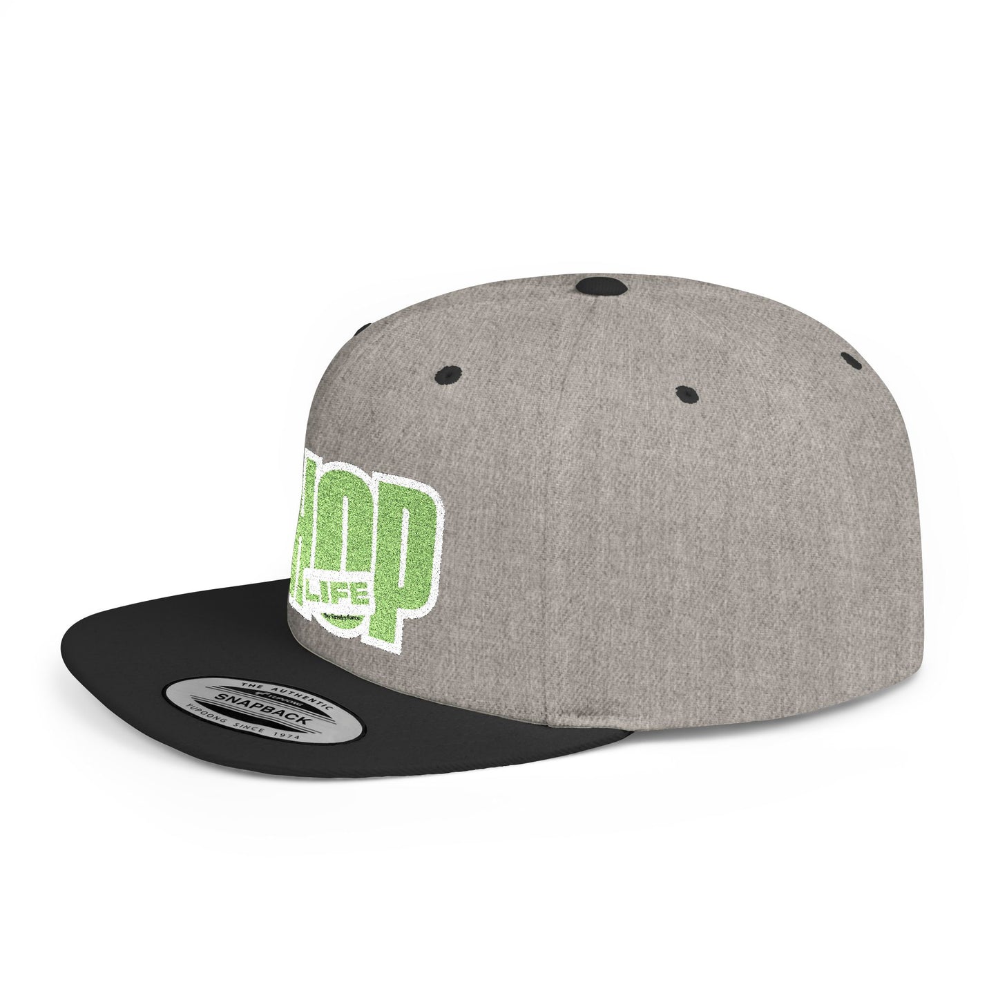 Flat Bill Snapback CHOP LIFE (White Logo) Wear the Vibes Speak the Culture
