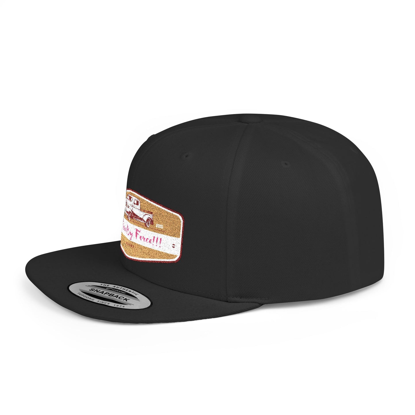 Flat Bill Snapback By Fire By Force Logo Hat for Everyday Hustle